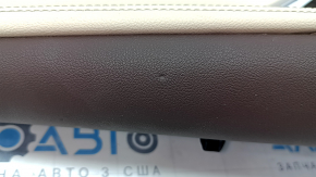 Rear left upper arch trim BMW X7 G07 19-22 leather, Mokka/Canberra-beige, wood insert, driftwood, tears, corrosion