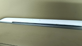 Rear left upper arch trim BMW X7 G07 19-22 leather, Mokka/Canberra-beige, wood insert, driftwood, tears, corrosion