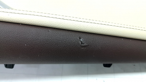 Arch trim rear right upper BMW X7 G07 19-22 leather, Mokka/Canberra-beige, wood insert, driftwood, tears, corrosion
