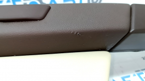 Arch trim rear right upper BMW X7 G07 19-22 leather, Mokka/Canberra-beige, wood insert, driftwood, tears, corrosion