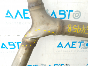 Muffler rear part with barrels Audi A4 B9 17- 2.0T dented