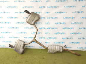 Muffler rear part with barrels Audi A4 B9 17- 2.0T dented