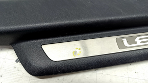 Door sill trim front left Lexus RX350 RX450h 10-15 black with chrome trim, bump, scratches