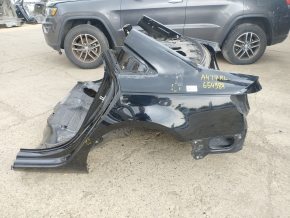 Quarter wing rear left Audi A4 B9 17- black, on the body, bumps