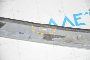 Tesla Model S 12-15 pre-restored trunk door molding type 1, chrome, broken fasteners, scratches