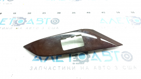 Rear left window lift control trim Lexus RX350 RX450h 10-15 dark wood, break