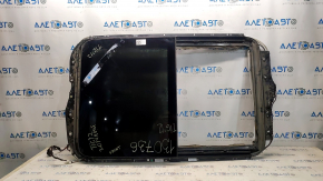 Sunroof assembly VW Tiguan 09-17 panorama, burnt, without front glass