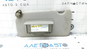 Left visor Honda HR-V 16-22 gray, without backlight, without hook, for dry cleaning