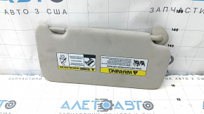 Left visor Honda HR-V 16-22 gray, without backlight, without hook, for dry cleaning