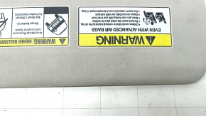 Left visor Honda HR-V 16-22 gray, without backlight, without hook, for dry cleaning