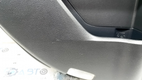 Door trim card rear left Lexus RX350 RX450h 10-15 black, leather, armrest gray, type 1, scratches, tear, broken guide