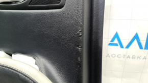 Door trim card rear left Lexus RX350 RX450h 10-15 black, leather, armrest gray, type 1, scratches, tear, broken guide