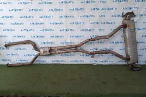 Muffler rear part barrel assembly BMW X7 G07 19-20 N63 with flaps, rusty