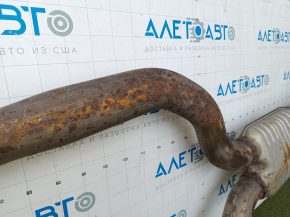 Muffler rear part barrel assembly BMW X7 G07 19-20 N63 with flaps, rusty