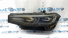 Headlight front left bare BMW X7 G07 19-22 LED, driftwood, non-working, broken mount