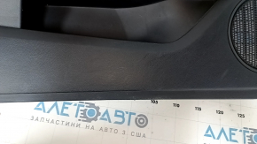 Door trim card front left Ford Mustang mk6 15- leather black with yellow, armrest leather, scuffs, scratches