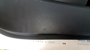 Door trim card front left Ford Mustang mk6 15- leather black with yellow, armrest leather, scuffs, scratches