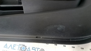 Door trim card front right Ford Mustang mk6 15- leather black with yellow, armrest leather, worn, scuffs, scratches, broken fastener