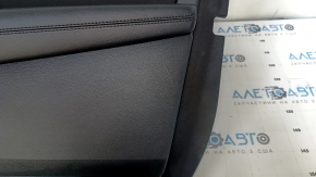 Door trim card front right Ford Edge 15-18 black, armrest leather, dents, bumps, scratches