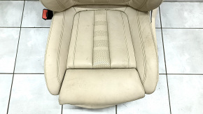 Driver's seat BMW X7 G07 19-22 without airbag, electric, heated, memory, leather, Canberra-beige, Comfort, driftwood, non-working electrics, torn, for dry cleaning, no runner drive