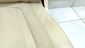 Driver's seat BMW X7 G07 19-22 without airbag, electric, heated, memory, leather, Canberra-beige, Comfort, driftwood, non-working electrics, torn, for dry cleaning, no runner drive