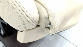 Driver's seat BMW X7 G07 19-22 without airbag, electric, heated, memory, leather, Canberra-beige, Comfort, driftwood, non-working electrics, torn, for dry cleaning, no runner drive