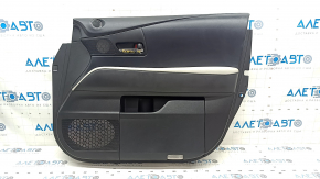 Lexus RX350 RX450h 10-12 front right door panel, black leather, gray armrest, type 1
