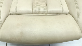 Passenger seat BMW X7 G07 19-22 without airbag, electric, heated, memory, leather, Canberra-beige, Comfort, driftwood, non-working electrics, torn, dry-cleaned, no runner drive, above