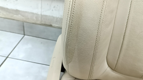 Passenger seat BMW X7 G07 19-22 without airbag, electric, heated, memory, leather, Canberra-beige, Comfort, driftwood, non-working electrics, torn, dry-cleaned, no runner drive, above