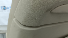 Passenger seat BMW X7 G07 19-22 without airbag, electric, heated, memory, leather, Canberra-beige, Comfort, driftwood, non-working electrics, torn, dry-cleaned, no runner drive, above