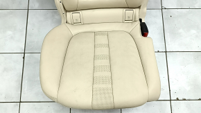 Rear row of seats 2nd row right BMW X7 G07 19-22 without airbag, electric, heated, leather, Canberra-beige, Comfort, driftwood, non-working electrics, for dry cleaning, defective leather headrest
