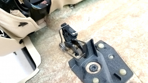 Driver's seat BMW 5 F10 11-16 without airbag, electric, beige Dakota leather, broken backrest mount, broken pocket, cracks in leather, needs cleaning
