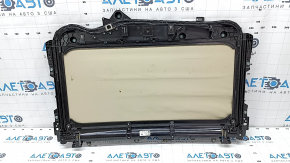 Rear panoramic mechanism frame BMW X7 G07 19- with curtain, Canberra-beige, driftwood, for dry cleaning