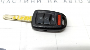 Key Honda HR-V 16-22 4 buttons, scratches, worn