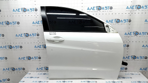 Door assembly front right Honda HR-V 16-22 white NH-788P, bumps, scratches