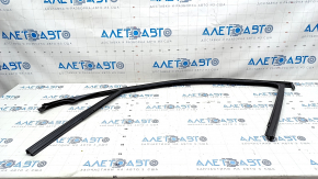 Upper front right door molding Mercedes W167 GLE 350 450 20-23 black gloss, with glass seal