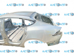 Quarter wing rear left Tesla Model S 12-20 on the body, aluminum panel, silver PMSS, butts