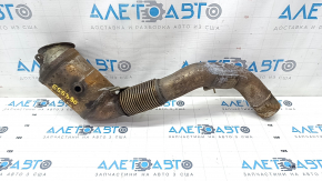 Intake pipe with catalytic converter right BMW X7 G07 19-22 N63 rusty