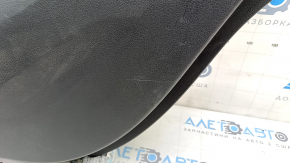 Door trim card rear right Mercedes W167 GLE 350 450 20-23 leather black, insert glossy gray, Burmester, without curtain, without plug, scratches, tears