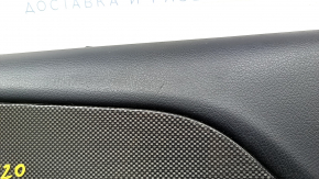 Door trim card rear right Mercedes W167 GLE 350 450 20-23 leather black, insert glossy gray, Burmester, without curtain, without plug, scratches, tears