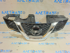 Grille radiator grill Nissan Rogue 14-16 under camera with OEM emblem