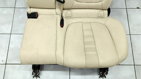 Rear row of seats 2nd row left BMW X7 G07 19-22 without airbag, electric, heated, leather, Canberra-beige, Comfort, driftwood, non-working electrics, dry cleaning, defective headrest leather, no parts