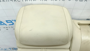 Rear row of seats 2nd row left BMW X7 G07 19-22 without airbag, electric, heated, leather, Canberra-beige, Comfort, driftwood, non-working electrics, dry cleaning, defective headrest leather, no parts