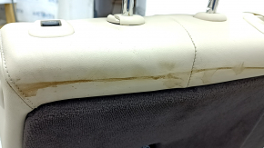 Rear row of seats 2nd row left BMW X7 G07 19-22 without airbag, electric, heated, leather, Canberra-beige, Comfort, driftwood, non-working electrics, dry cleaning, defective headrest leather, no parts
