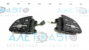 Steering wheel control buttons Mercedes W167 GLE 350 450 20-23 without adaptive cruise, glossy black
