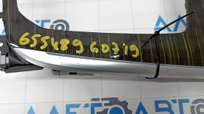 BMW X7 G07 19- Fineline Stripe center console trim, broken fasteners, corrosion, scratches, needs cleaning
