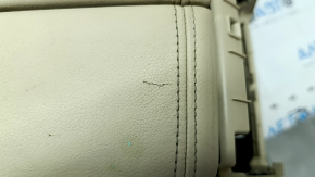 Central console armrest BMW X7 G07 19-22 leather with heating, Mokka/Canberra-beige, tears, scratches, for dry cleaning