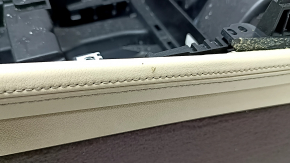 Central console armrest BMW X7 G07 19-22 leather with heating, Mokka/Canberra-beige, tears, scratches, for dry cleaning