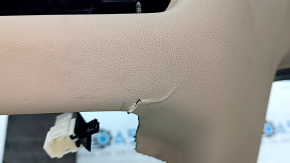 Torpedo front panel without AIRBAG BMW X7 G07 19-22 for projection, Mokka/Beige, corrosion, broken, tears, scratches, for dry cleaning