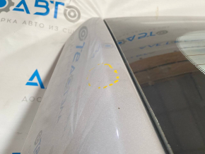 Trunk door bare with glass Tesla Model S 12-20 silver PMSS, with brake light, with hinges, pokes hail